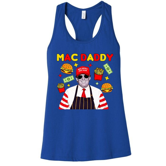 Trump Mac Daddy Funny Trump 2024 Women's Racerback Tank