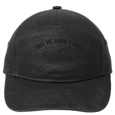 Take Me Down A Road 7-Panel Snapback Hat