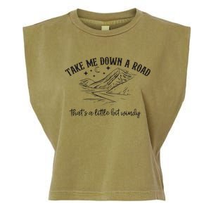 Take Me Down A Road Garment-Dyed Women's Muscle Tee