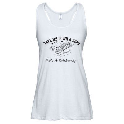 Take Me Down A Road Ladies Essential Flowy Tank