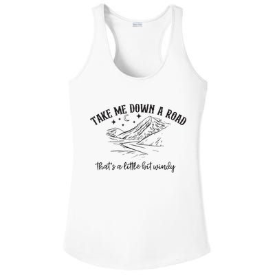Take Me Down A Road Ladies PosiCharge Competitor Racerback Tank