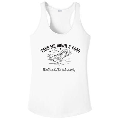 Take Me Down A Road Ladies PosiCharge Competitor Racerback Tank