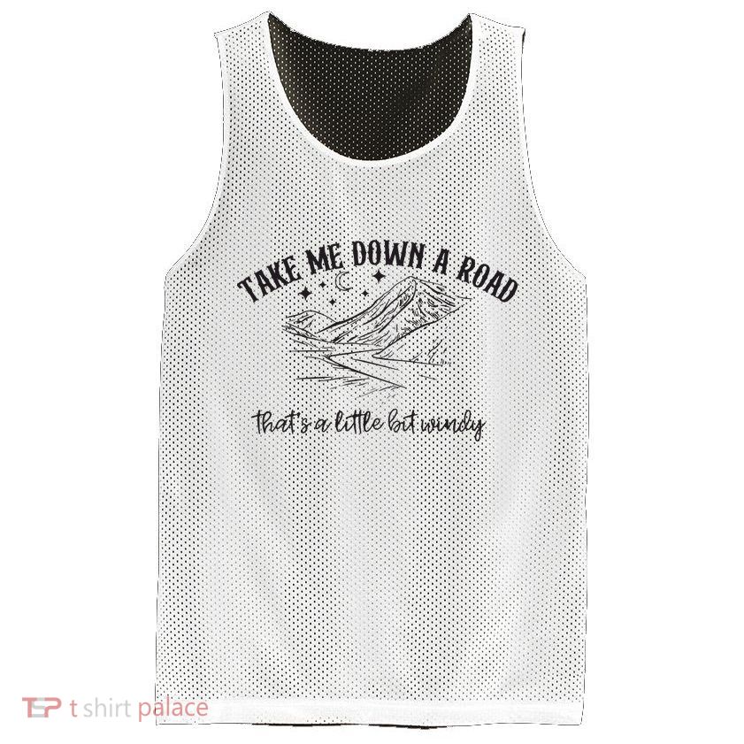 Take Me Down A Road Mesh Reversible Basketball Jersey Tank