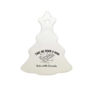 Take Me Down A Road Ceramic Tree Ornament