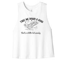 Take Me Down A Road Women's Racerback Cropped Tank