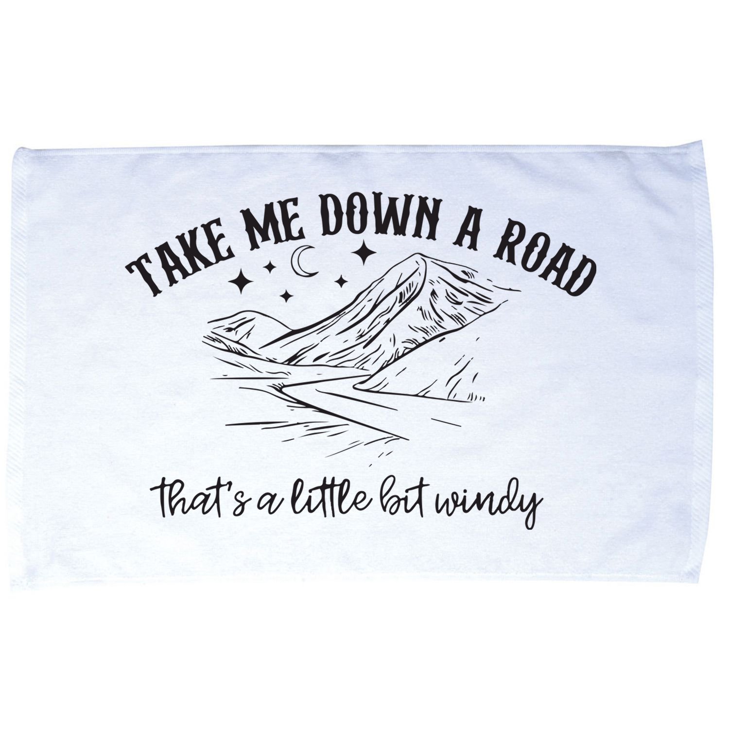 Take Me Down A Road Microfiber Hand Towel