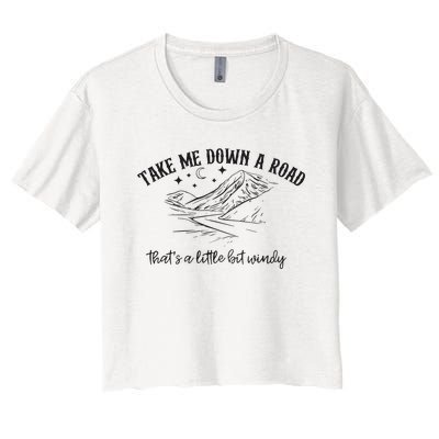 Take Me Down A Road Women's Crop Top Tee