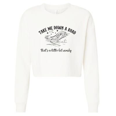 Take Me Down A Road Cropped Pullover Crew