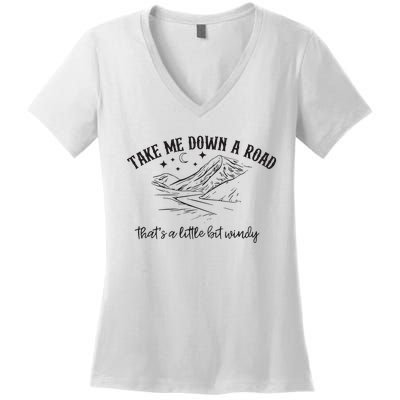 Take Me Down A Road Women's V-Neck T-Shirt