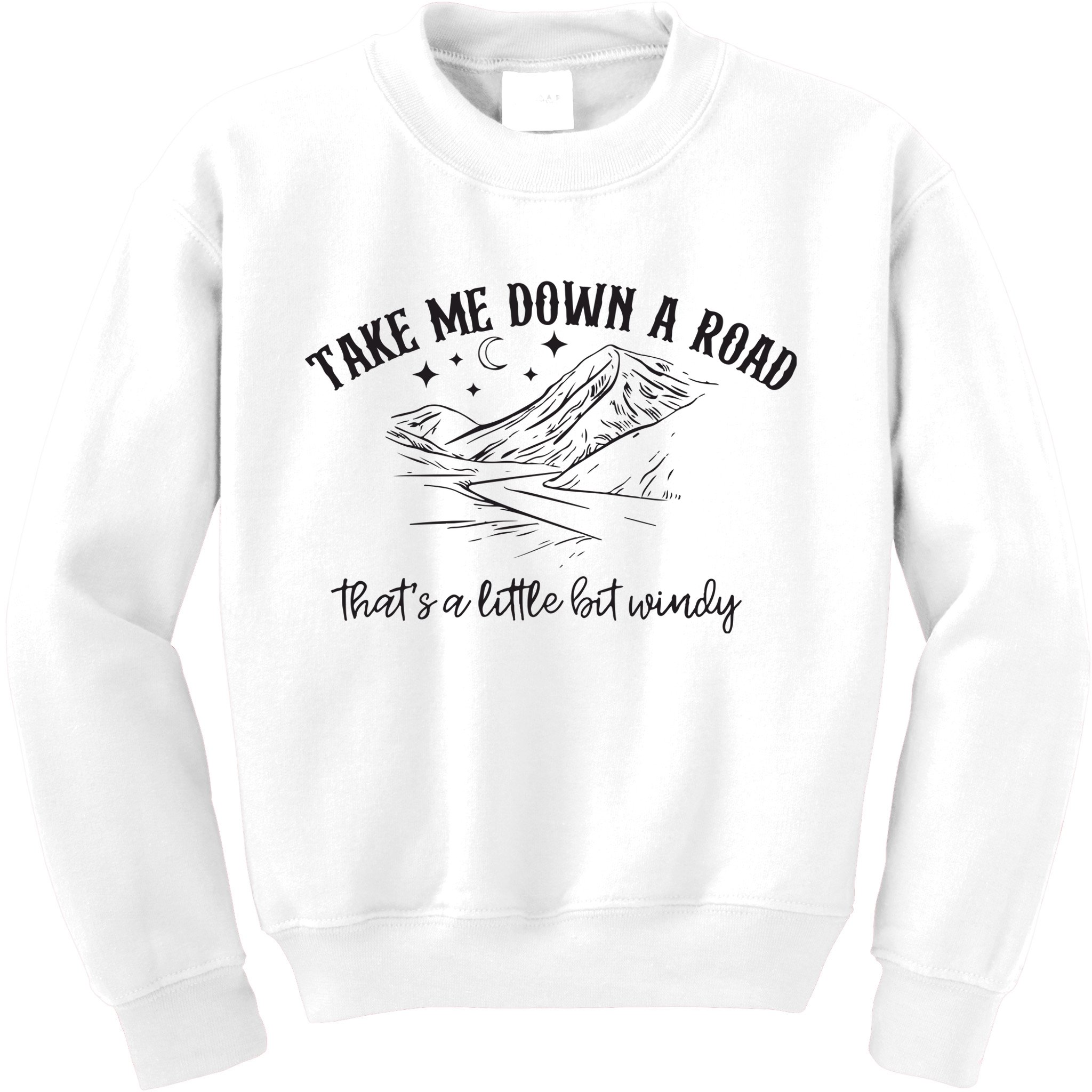 Take Me Down A Road Kids Sweatshirt