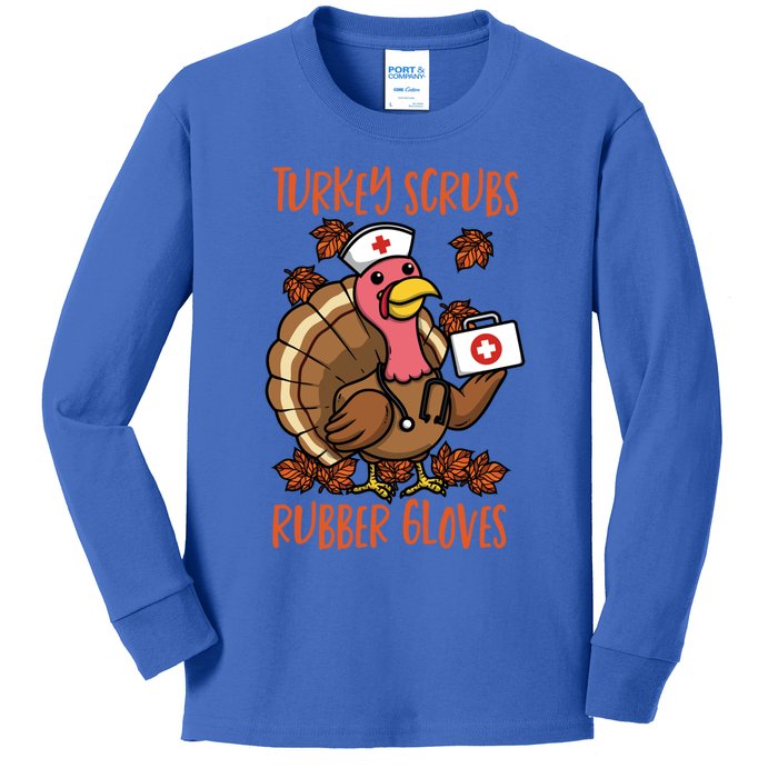 Thanksgiving Medical Doctor Nursing Nurse Gift Kids Long Sleeve Shirt