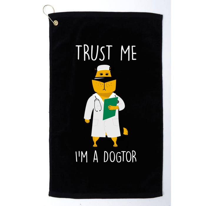 Trust Me IM A Dogtor Golf Towel