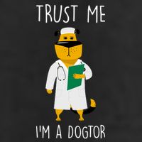 Trust Me IM A Dogtor Golf Towel
