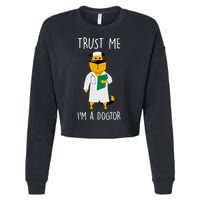 Trust Me IM A Dogtor Cropped Pullover Crew