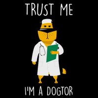 Trust Me IM A Dogtor Cropped Pullover Crew