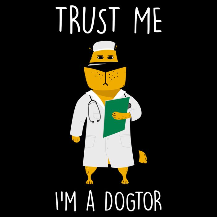 Trust Me IM A Dogtor Cropped Pullover Crew
