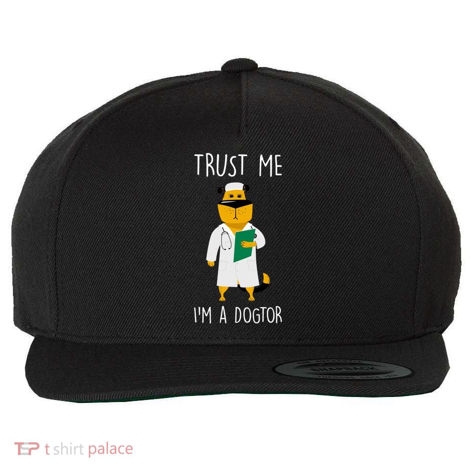 Trust Me IM A Dogtor Wool Snapback Cap