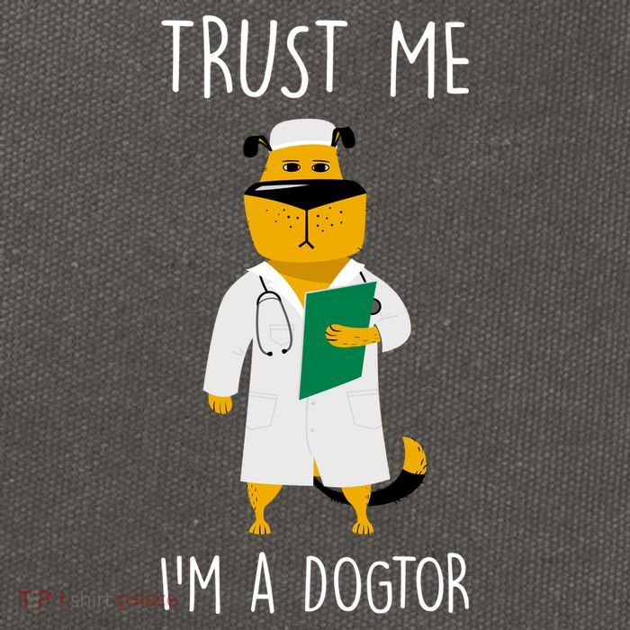 Trust Me IM A Dogtor Cotton Canvas Backpack