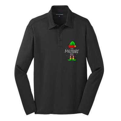 The Military Elf Group Matching Family Christmas Silk Touch Performance Long Sleeve Polo