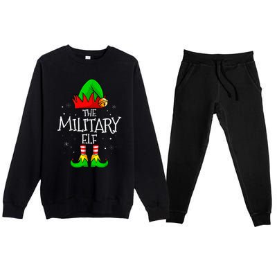 The Military Elf Group Matching Family Christmas Premium Crewneck Sweatsuit Set