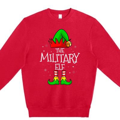 The Military Elf Group Matching Family Christmas Premium Crewneck Sweatshirt