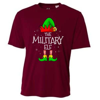 The Military Elf Group Matching Family Christmas Cooling Performance Crew T-Shirt