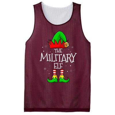 The Military Elf Group Matching Family Christmas Mesh Reversible Basketball Jersey Tank