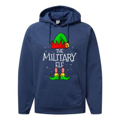 The Military Elf Group Matching Family Christmas Performance Fleece Hoodie