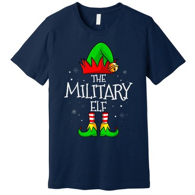 The Military Elf Group Matching Family Christmas Premium T-Shirt