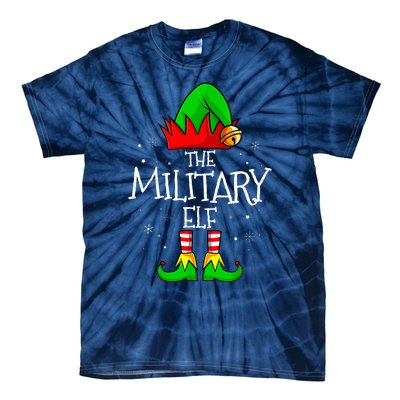 The Military Elf Group Matching Family Christmas Tie-Dye T-Shirt