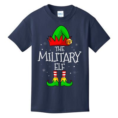 The Military Elf Group Matching Family Christmas Kids T-Shirt