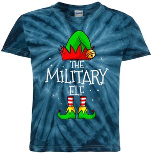 The Military Elf Group Matching Family Christmas Kids Tie-Dye T-Shirt