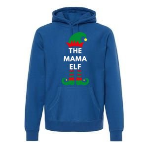 The Mama Elf Christmas Elves Santa Matching Family Gift Premium Hoodie