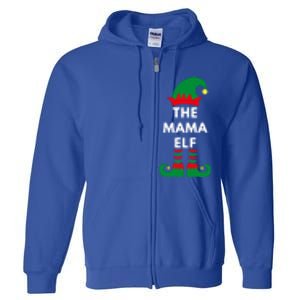 The Mama Elf Christmas Elves Santa Matching Family Gift Full Zip Hoodie