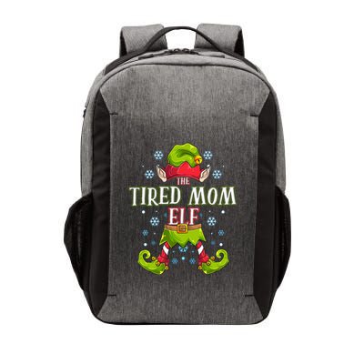 Tired Mom Elf Matching Family Group Christmas Party Vector Backpack