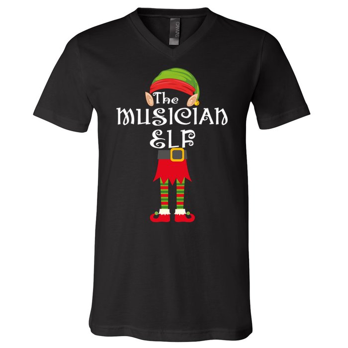 The Musician Elf V-Neck T-Shirt