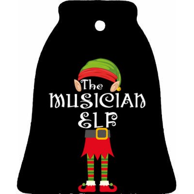 The Musician Elf Ceramic Bell Ornament