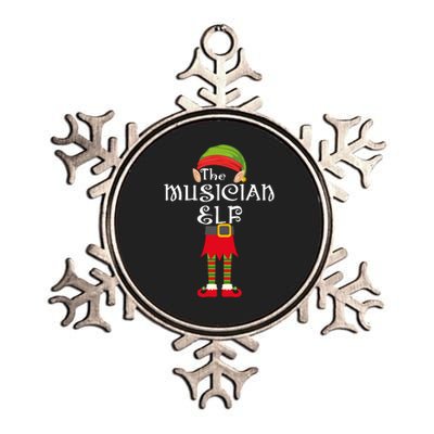 The Musician Elf Metallic Star Ornament