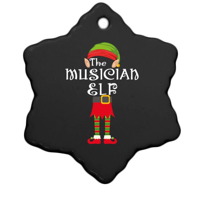 The Musician Elf Ceramic Star Ornament