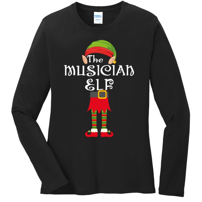 The Musician Elf Ladies Long Sleeve Shirt