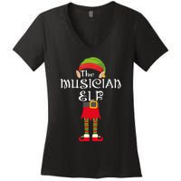 The Musician Elf Women's V-Neck T-Shirt