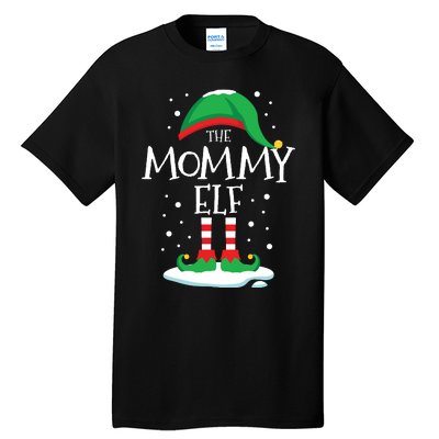 The Mommy Elf Christmas Family Matching Xmas Mom Group Funny Tall T-Shirt