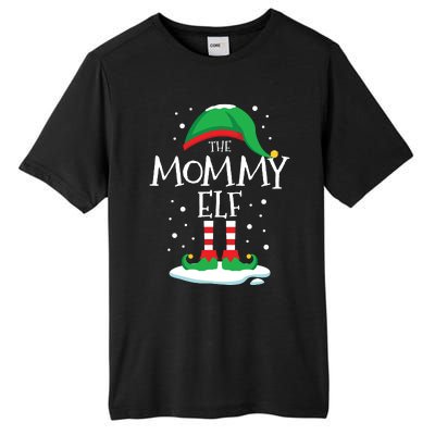 The Mommy Elf Christmas Family Matching Xmas Mom Group Funny Tall Fusion ChromaSoft Performance T-Shirt