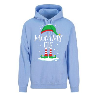 The Mommy Elf Christmas Family Matching Xmas Mom Group Funny Unisex Surf Hoodie