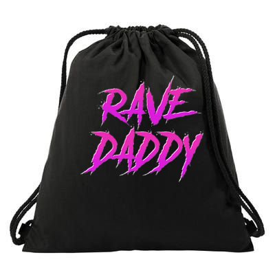 Techno Music Edm Party Raver Festival Rave Daddy Drawstring Bag