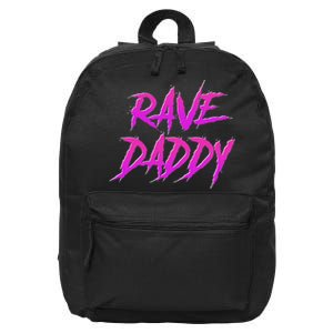 Techno Music Edm Party Raver Festival Rave Daddy 16 in Basic Backpack