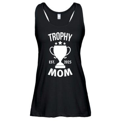 Trophy Mom Est 2025 Ladies Essential Flowy Tank