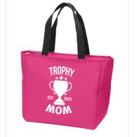 Trophy Mom Est 2025 Zip Tote Bag