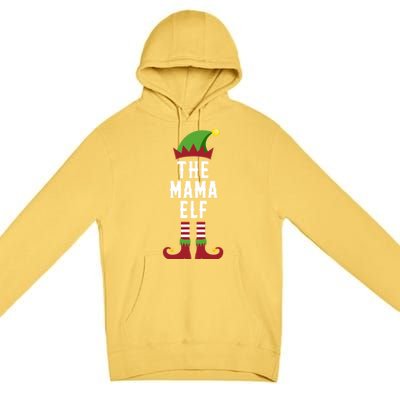 The Mama Elf Christmas Funny Gift For Mom Mum Or Mother Cute Gift Premium Pullover Hoodie