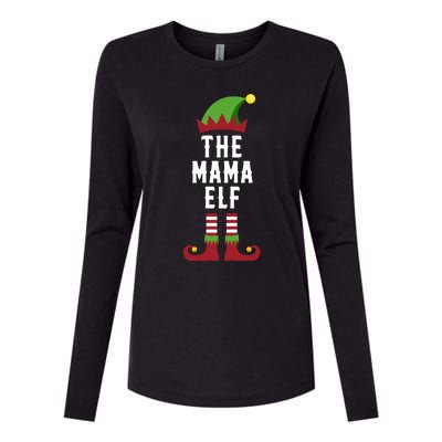 The Mama Elf Christmas Funny Gift For Mom Mum Or Mother Cute Gift Womens Cotton Relaxed Long Sleeve T-Shirt